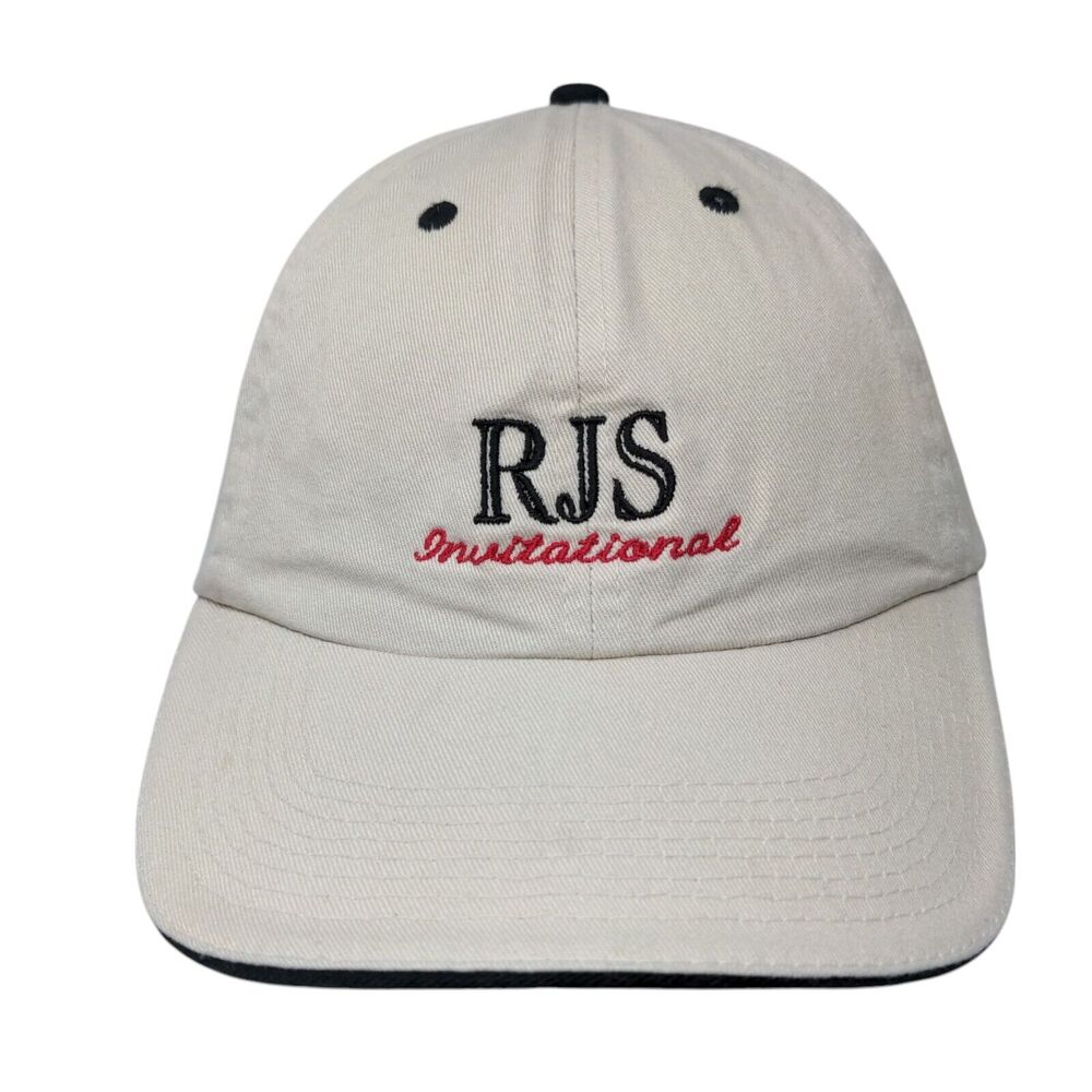 RJS Invitational Slideback Hat Tan One Size Embroidered Fahrenheit